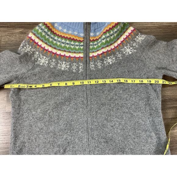 Eddie Bauer VTG 90’s Women’s Sweater Fair Isle Lambswool Angora LT Cottagecore - Picture 11 of 12